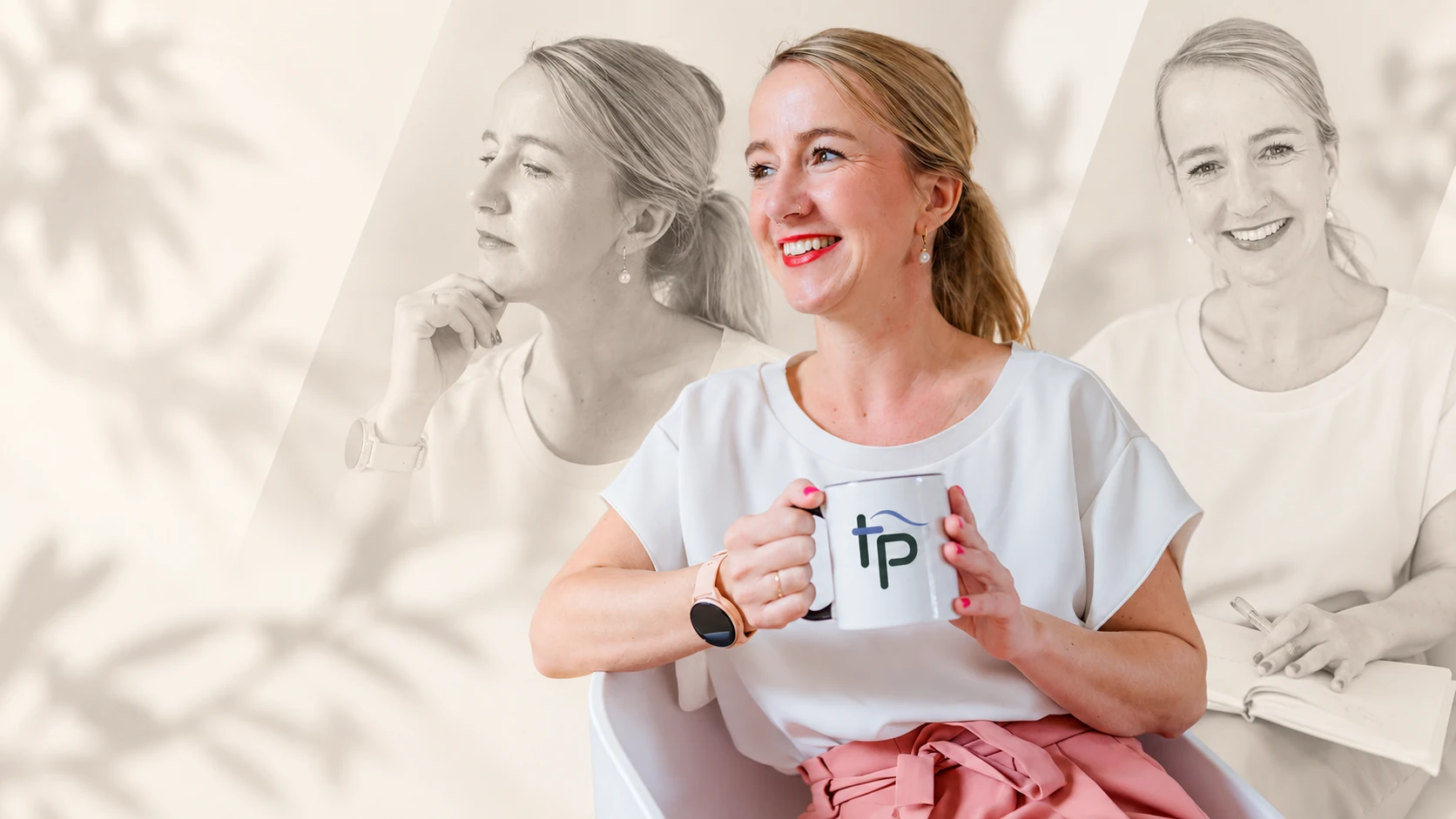 Tanja Petersen in drei Perspektiven – nachdenklich, zugewandt und reflektierend